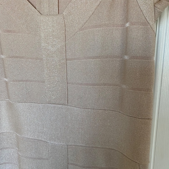 French Connection Pink Sparkly Bodycon Dress - Picture 6 of 6